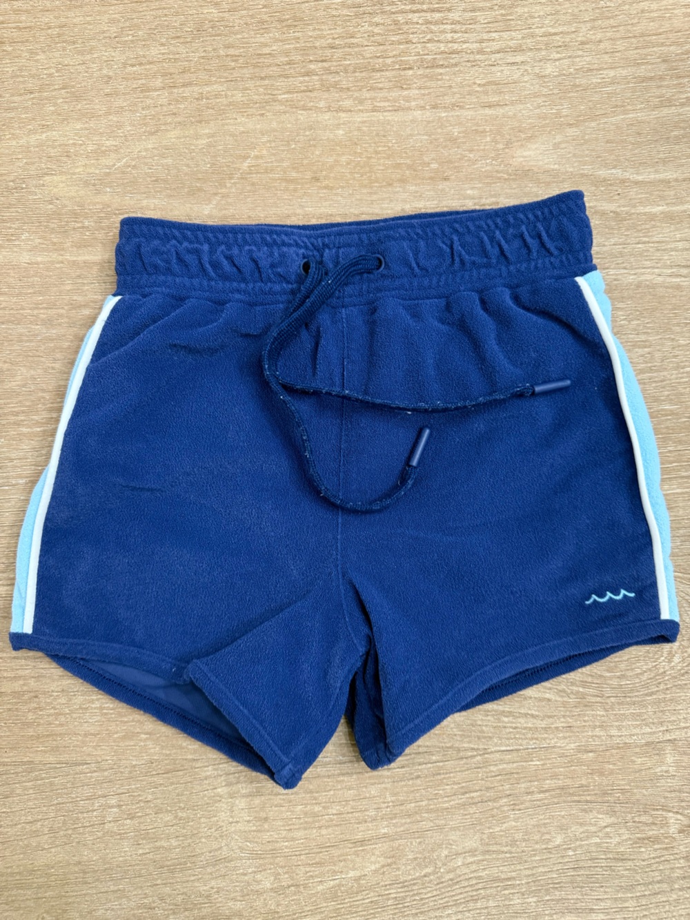 Minnow Swim Kids Newport Navy French Terry Shorts - Size 5/6 T